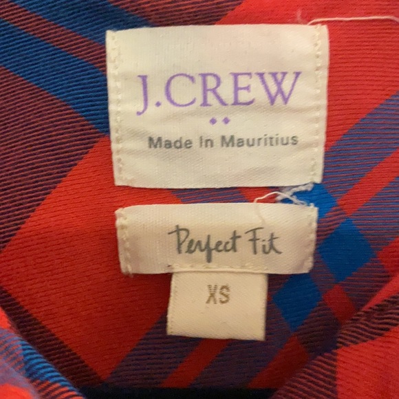 J Crew | perfect fit plaid button down - size XS - Picture 3 of 4